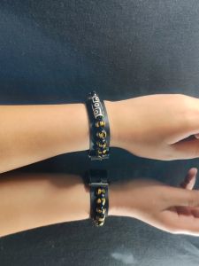 9-Eye Dzi Tibetan Agate Crystal Stone with Black Mantra Lucky Charm Bracelet with Certificate / Feng Shui / Dragon / w Freebies / Original / Obsidian Black / Protection / Good fortune / Pampaswerte /