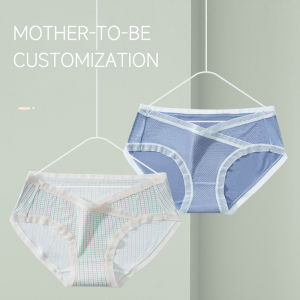 【S.mart】!CLEARANCE SALE!4pcs Modal lowwaist lace high-elastic maternity panties with cotton crotch