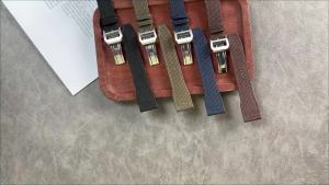 Sailcloth Nylon Watch Strap 20mm 21mm 22mm for IWC Pilot Band Military Canvas Cowhide Mens Folding Buckle Bracelet Accessories