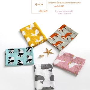 ทารกแรกเกิดผ้าห่มผ้าเช็ดตัวไม้ไผ่เด็ก Swaddle เด็ก Muslin ผ้าฝ้ายอินทรีย์ Super Soft Burp ผ้ารายเดือนห่อ 60*60 ซม.