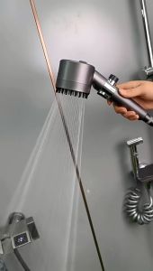 SG stock 3 Modes High Pressure Handheld Shower Bath Heads Massage Shower Head SPA Nozzle Bathroom Accessories