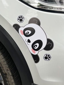 Car Stickers Scratch Covering Creative Cartoon Panda Waterproof Sun Protection Front And Rear Bumper Decorative Film Customizable