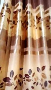 Gorden jendela Pintu Blackout Import Mewah Motif Daun Teranyar mbosh Model Smokring