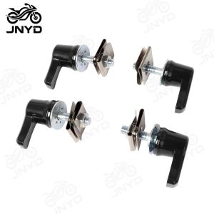 JNYD Motorcycle Universal Saddlebag Lever Lock Bolts & Nuts Kit For Harley Touring Dyna CVO Road Glide Breakout