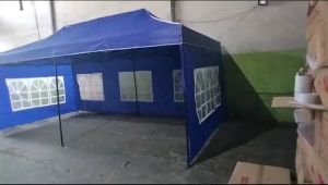 Tenda Lipat Ukuran 3x6 Lengkap Dinding Motif Jendela 3 Sisi