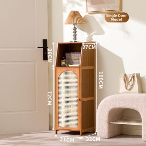 MLZH | French Style Wicker Storage Cabinet