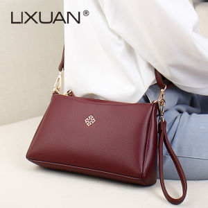 กระเป๋าสะพายข้างหนังนิ่มแฟชั่นสำหรับคุณแม่วัยกลางคน กระเป๋าสะพายข้างแบบสะพายข้าง กระเป๋าใส่โทรศัพท์มือถือและเหรียญ