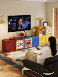 MEISD | Lively Storage TV Stand Living Room DIY Cabinet for Small Spaces
