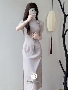 Young Chinese-Style Revamped Cheongsam Dress
