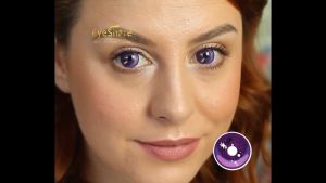 【COD】Purple Contact Lense Cosplay Two-dimensional girl Halloween Contacts Bigeyes 14.5mm Yearly Use