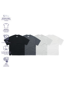 Ice Sensation Pima Cotton 7A Grade Antibacterial Short Sleeve T-Shirt SeedClub White Label Youth Fashion Breathable Comfortable