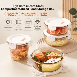 Jiaxun | Microwave Safe Round Glass Meal Box