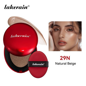 LAKERAIN 12 Color Red Shell Air Cushion Foundation Natural Coverage Lightweight Breathable Air Cushion Foundation