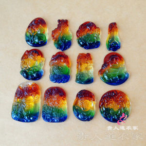 Retro Courtyard สไตล์ Lucky จี้ผู้ชาย Peaceful Fortune Xiu Bear < Ne1> อุปกรณ์เสริม Guanyinปลอดภัยสร้อยคอเครื่องประดับ