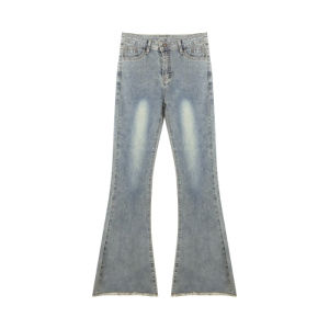 กางเกงยีนส์ทรงตรงเอวสูงสำหรับผู้หญิง กางเกงขายาวทรงขากระบอกเล็ก กางเกงขายาวทรงสลิมฟิต กางเกงยีนส์ทรงสลิมฟิตสำหรับผู้หญิง