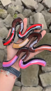 Fyngalery ♛ Jedai Rambut Wanita Jepit Rambut Wave Besar Aksesoris Rambut Wanita Fashion Korea DP399