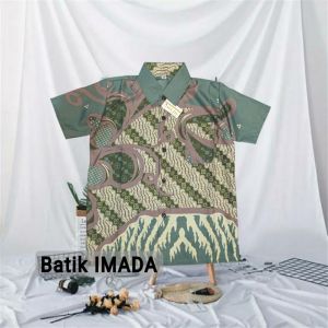 BATIK ANAK pendek MC usia 3th -12th bahan halus dan tidak terawangan motif terbaru batik modern tidak luntur.