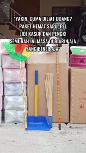 Paket sapu pengki pel & lidi kasur