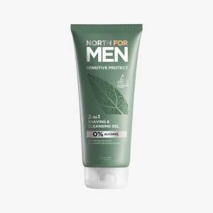 Gel rửa mặt & cạo râu North For Men Sensitive Protect Shaving & Cleansing.200ml