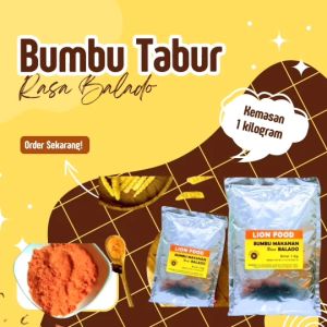 BUMBU TABUR ALA SHIHLIN LION FOOD RASA BALADO KEMASAN 1000 GRAM