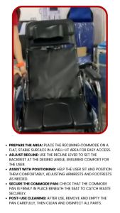 Reclining Commode Wheelchair