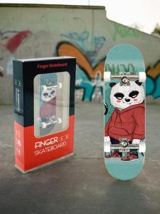 แหวนหมุนแบบ Mini Finger Skateboard Bearings ALF Professional Creative Toy Gift for Boys Children Double Kickboard Skateboard