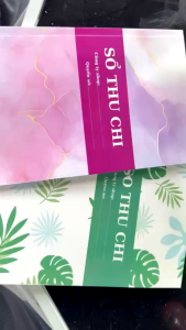 Sổ Thu Chi Mẫu Bìa Đẹp Dễ Thương A4 - Đóng Dọc - In 2 Mặt- 100 trang