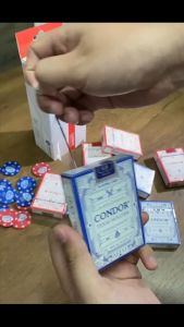 56Pcs Kartu Remi Waterproof Poker Kartu Waterproof Playing Cards Texas Holdem 63x88mm