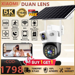 XIAOMI Solar CCTV Camera Dual Lens Outdoor With Wifi Connect 360 Waterproof Alarm Surveillance HD Wireless IP Security Camera