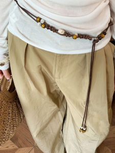 V.C.I | Vintage Chinese Boho Woven Beaded Belt