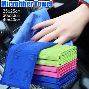 5PCS 40x40cm Microfiber Towel Waffle Strong Absorbent Car Wash Towel No Hair Car Interior Cleaning Cloth Multi-function Wipe Dry Cloth