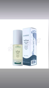 Sanidoc Toe & Sol Foot Care Spray Tea Tree Lemongrass Foot Odor Remover & Exfoliator 30ml