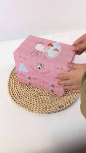 Musical Jewelry Box with Rotating Ballet Unicorn Enchanted Music Multiple Drawer Compartment Teens Girls Gift Collection Toys