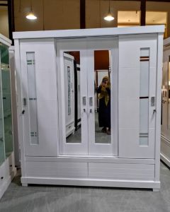 LEMARI 4 PINTU COD SLIDING DOOR/LEMARI 4 PINTU (KHUSUS JABODETABEK COD)