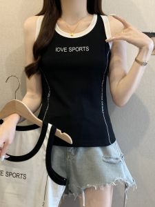 Áo Ba Lỗ Không Tay in Họa Tiết Cotton Nguyên Chất Dành Cho Nữ Mùa Xuân Hè Cỡ Lớn Mặc Trong Ngoài Áo Lót Ôm Vừa Vặn