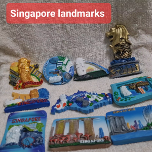 Creative 3D Resin Fridge Magnet Magnets Singapore Scenery Sceneries Souvenir Souvenies