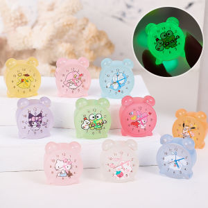 Luminous Sanrio Alarm Clock Resin Diy Jewelry Accessories Desk Table Decoration Diy Creative Decoration Wholesale