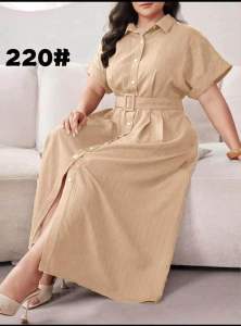 Nars 220# Lady’s New Hot Trendy 2025 Fashion Elegant Button Down Dress