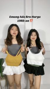 Onefashionmall Bra Baju Dalam Wanita Model One-Piece BH Crop Top Bralette Push Up BR016