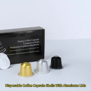 Empty Coffee Cups With Aluminum-Foil Lids Coffee Capsules With Seal Stickers Coffee Filters Compatible With Nespresso Original