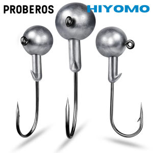 PROBEROS 10pcs Jig Fishing Hook 1-20g Sharp Jigging Hooks for Soft Plastic Warm Hook Bass Fishing Tackle Jig Head 5g Accessories JIG020