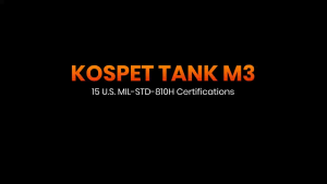 KOSPET TANK M3 Smart watches Rugged For Men 100M Waterproof 60 Days Extra-Long Battery 1.96”AMOLED Always-On Display Bluetooth Call 100+ Sport Modes Sleep/Blood pressure monitoring