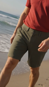 camel active Mens Outdoor Casual Regular Fit Chino Short Pants - Multicolour 9-304AW24CTF0902