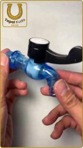 Keran Kran Air PVC Transparan 1/2 Inch + Socket 3/4 Inch - Kran Air Engkol Tembok Taman - TapalKuda
