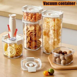 460ML-1800ML Vacuum Food Sealed Can Electric/Manual Air Pump Various Food Crops Moisture-proof Storage Box Home Kitchen Refrigerator Storage Box