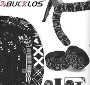 Bucklos เทปพันแฮนด์รถจักรยานสายรัดขับขี่บนถนนหนังเทียม EVA ระบายอากาศได้ดีเทปพันแฮนด์จักรยานป้องกันการลื่นดูดซับแรงกระแทกส่วนขี่จักรยาน