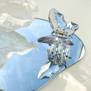 Mermaid Crystal Butterfly Grip Super Fairy Barrettes Female Online Influencer 2022 New Ins Shark Clip Hair Clip Headdress