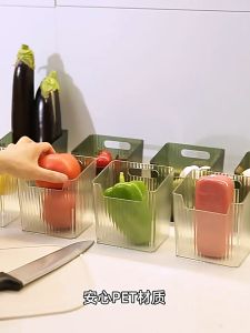 Hộp đựng đồ nhà tắm nhà bếp đa năng tiện ích nhựa Pet trong suốt sang trọng kèm miếng dán tường