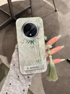 Oppo A3Pro Phone Case A3iPlus Protective Cover A3x Girls New Version A3 5G Anti-Fall Simple PJY110 High-End Sensation Sparkling Powder Feather A3 Vitality Edition Elegant Bamboo Bone