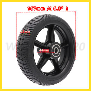 6.5 Inch 165x45 Solid Wheel Explosion-Proof Tyre Part for Mini Electric Scooter Baby Carriage